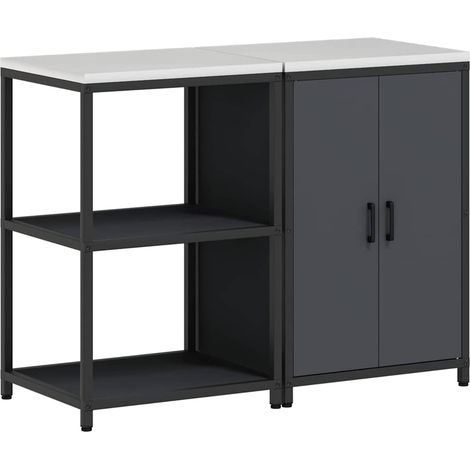 Maison Exclusive - Set di Stoccaggio per Cucina HATTEM 2 pcs Antracite