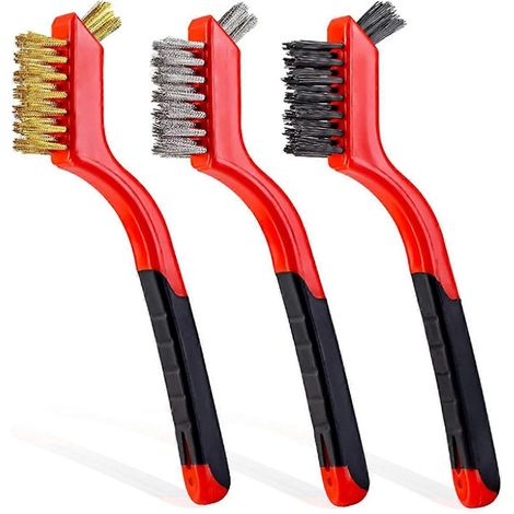3er-Pack Drahtbürsten-Set, 7-Zoll-Drahtbürsten für die Reinigung