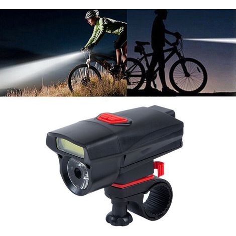 Lampe avant vélo rechargeable USB, étanche, double lumière COB, phare cyclisme frontale LED puissante (1/5)