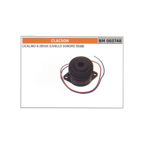 Cicalino 6-28Volt (livello sonoro 95dB) codice 003748