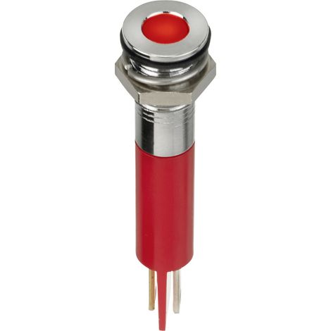 APEM Q8F1CXXR24E LED-Signalleuchte Rot  Flush      8 mcd