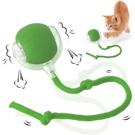 Balle électrique pour chat - Jouets pour chats - Balle électrique - Jouets pour animaux - Balle intelligente - Balle à roulement automatique - Jouet interactif pour chat - Rechargeable - Balle pour jo (1/5)