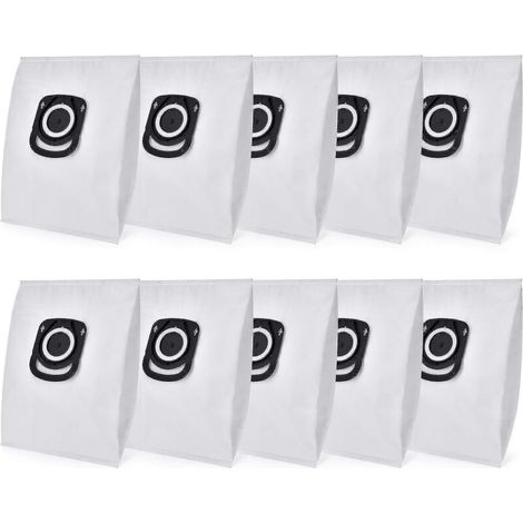 Pack of 10 vacuum cleaner bags - For Rowenta Hygiene + Zr200520, For Rowenta Compact Power, X-trem Power and Silence Force (ro64xx Ro63xx Ro (FMY))-AquaForge (1/2)