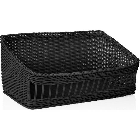 Panier incliné 60 x 40 cm H 27/16 cm noir polypropylène WEAVER PRO - Was Germany (1/2)