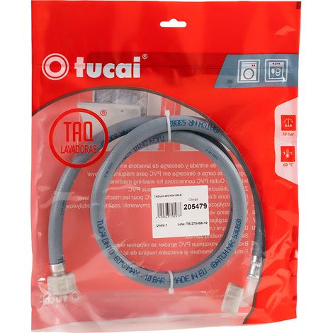 CONEXION FLEXIBLE LAVADADORA TUERCAS PLASTICO HH3/4" 150 CM - 205479
