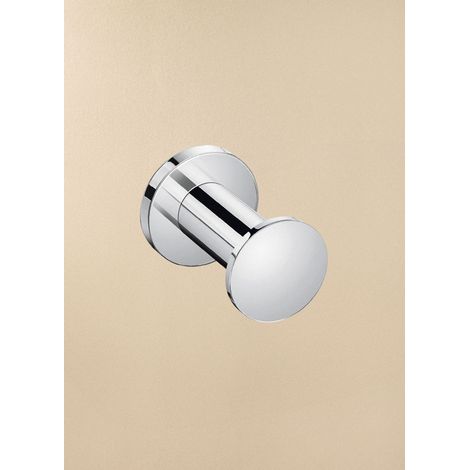 COSMIC Architect patère de salle de bain crochet de salle de bain chrome murale seulement vissé DUAL SMARTFIX (10 CM)