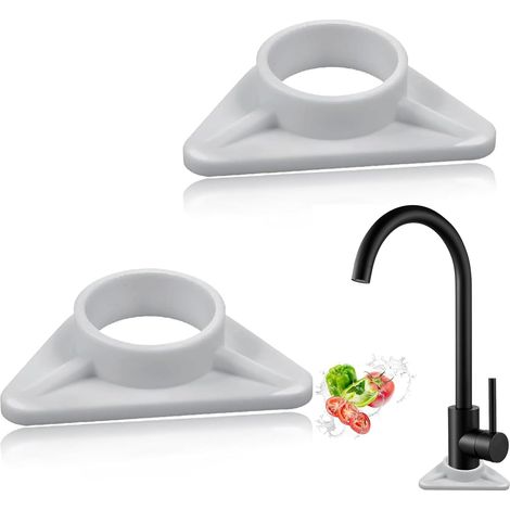 2 Stück Kunststoff-Spülbeckenverstärkung für Edelstahl-Spülbeckenarmaturen, Rohrstabilisator für dünnwandige Edelstahlspülen, Anti-Wackel-Stabilisator (1/5)