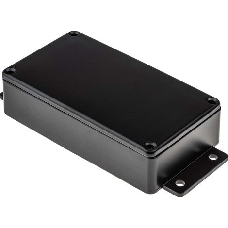Boîtier RS PRO en Fonte d'aluminium, 139.7 x 63.8 x 30mm, Noir IP66, Blindé ( Prix pour 1 ) (1/3)