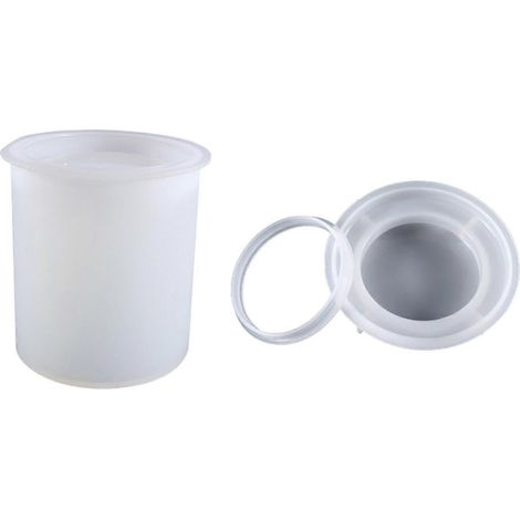 DIY Kristall Epoxidharz versiegelte Flasche Aufbewahrungsbox Silikonform mit Deckel-fg (1/5)