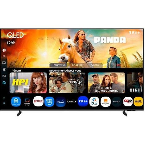 Samsung – TV QLED 55 pouces 4K Ultra HD – Quantum Dots – Taux de rafraîchissement 120Hz – Smart TV avec Wi-Fi et Ethernet