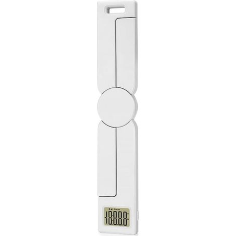 Échelle Pliante Outil de Poids de Mesure numérique précis avec LCD Afficher Le Gadget Portable(Blanc)