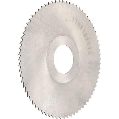 Kreissägeblatt, Trennscheibe, HSS-Fräswerkzeug, 110x1x27x72 Zähne (1/5)