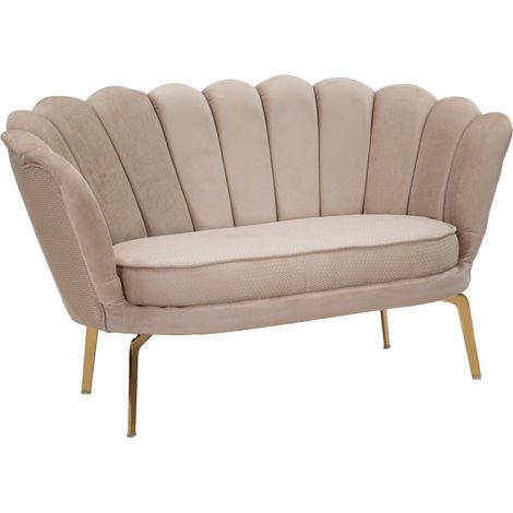 Divano 2 Posti 136x76x78 cm in Tessuto Imbottito (1/5)