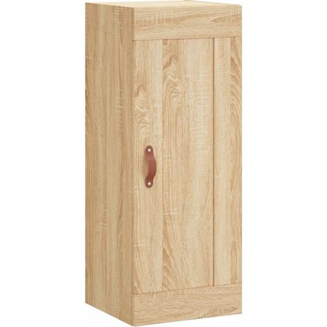 Elegante armario de almacenamiento mural 34,5 x 34 x 90 cm fabricado en madera de roble Sonoma 020048939 (1/5)