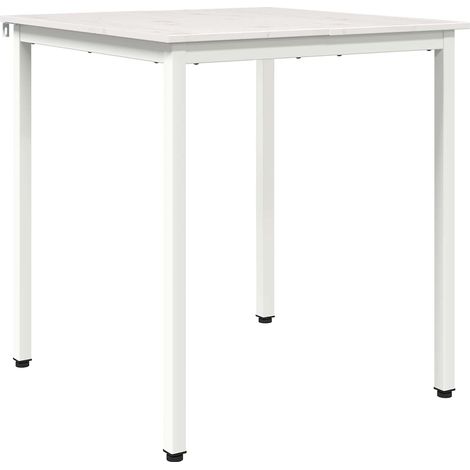 Maison Exclusive - Tavolo da pranzo Bianco 60 x 60 x 75 cm Pino massello (1/5)