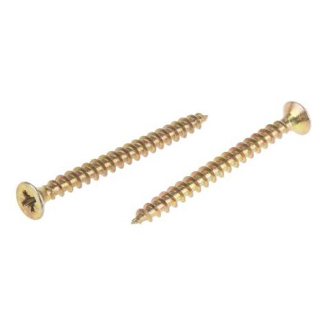 Vis à bois, 5mm, tête Fraisée 60mm, en Acier ( Prix pour Sachet de 100 )