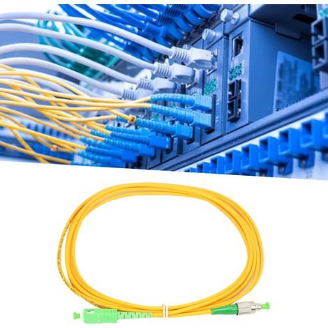 SC/APC-FC/APC-SM-DX-3.0-3M-PVC Glasfaser-Patchkabel (1/5)