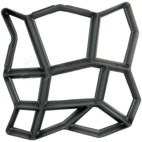 43 x 43 cm unregelmäßige Beton-Pflastersteinform für Wegmacher, Kunststoff-Pflastersteinform, Form für Gehweg, Auffahrt, Garten, Terrasse, Terrasse, Pathmate-Stein
