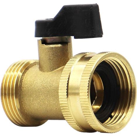 Schnellkupplung für Gartenschläuche mit Absperrventil, 25,5-mm-Schnellkupplungen mit Kugelhahn, einfache Verbindungs- und Schnellkupplungsadapter. (1/3)
