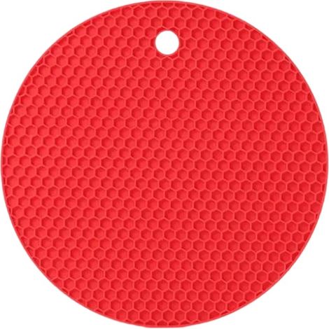 Hot Pad - Silicone Honeycomb Heat Resistant Trivet - Non Slip Countertop Mat - Kitchen Table Protector - Set Of 2 (1/5)