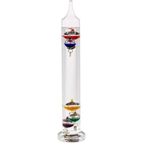 Objet de Décoration/Thermomètre de Galilée en Verre/Dimensions : 28 x 5,5 cm (1/4)