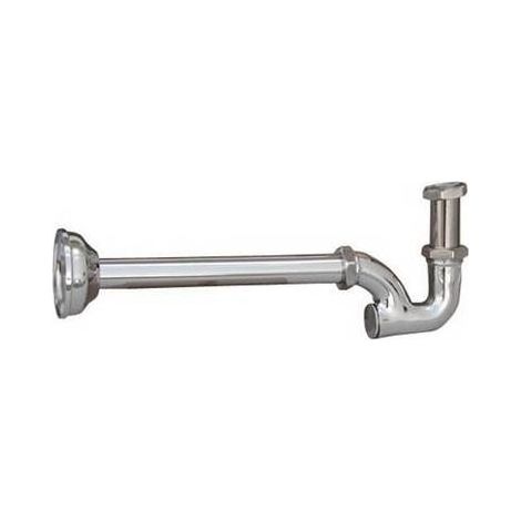 SIPHON À COLONNE SANS BONDE AVEC TUYAU DE 25 CM  MODÈLE LUX Dimension : 1"