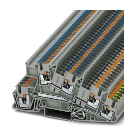 Phoenix pti-2,5-pe/l/n - Borne piso pti-2,5-pe/l/n 0,14-4mm2 gris