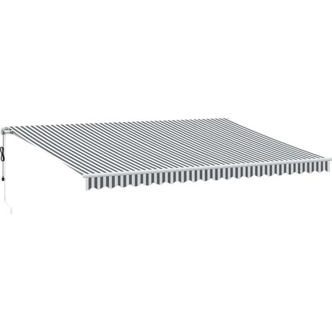 Maison Exclusive - Tenda Retrattile Automatica LED Antracite e Bianco 500x300 cm