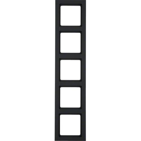 Berker Q.3 cornice elettrica vellutata antracite design senza viti