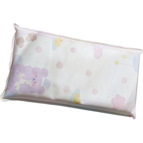 Oreiller rafraîchissant d'été à motif ours violet, garni de gel cristallin. Idéal pour la sieste. (1/5)