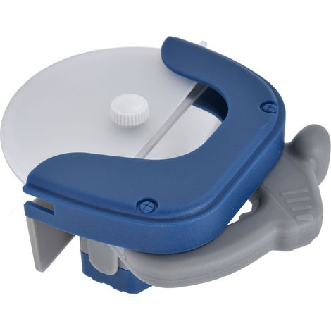 Coupe-pizza ergonomique avec protection de lame et molette de coupe-pizza de finition. (1/5)
