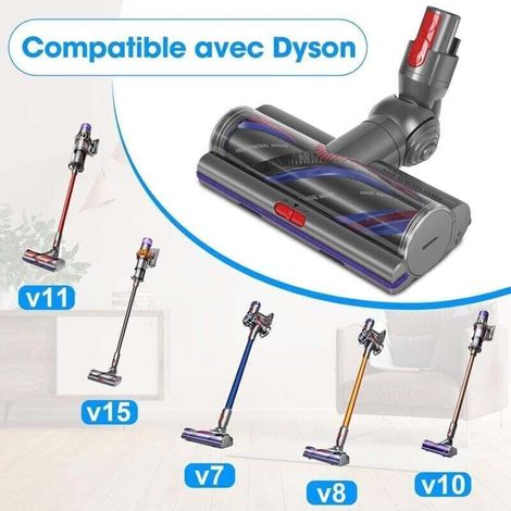 V11 Tête de Nettoyage de Rechange À Couple Élevé pour Dyson V11, V15, V10, V8 et V7 Aspirateurs, Accessoires de Tête de Brosse Anti-Enchevêtrement Adaptés Aux Tapis et Aux Sols Durs (1/5)