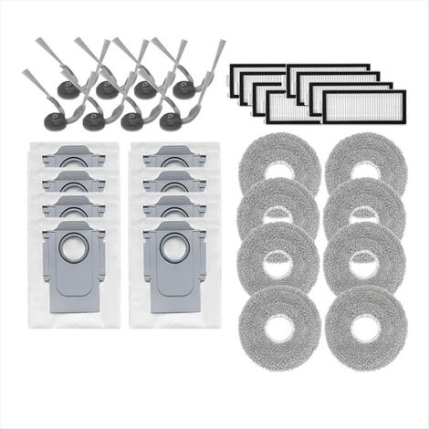 Kit di ricambio per aspirapolvere Saros Z70, comprendente spazzola laterale, filtro HEPA, panno per la pulizia, sacchetto per la polvere, accessori e parti (1/4)