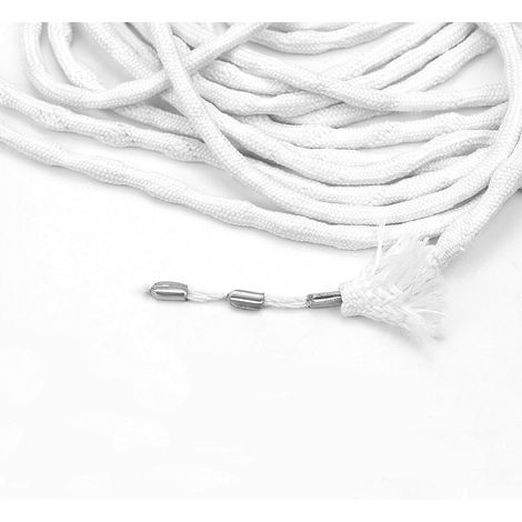 Fil de Plomb pour Rideaux 10 m Tresse de Plomb pour Rideaux Corde de Plomb pour Rideau Plomb Rideau Rideau Fil pour Tapis de Bain, Rideau de Douche, Nappe, Moustiquaire (20g/m) (1/5)