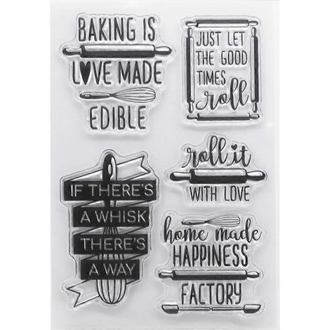 Silikon-Stempel zum Backen, ideal für Kartenherstellung, Dekoration, DIY und Scrapbooking