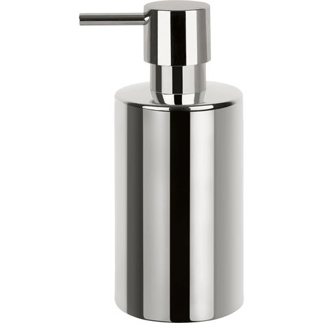 Distributeur de savon Porcelaine TUBE Chromé Spirella (1/4)