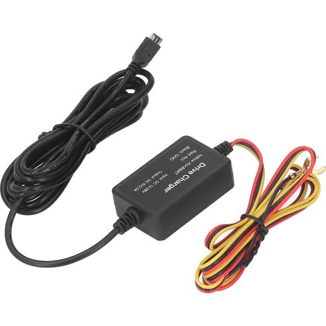 (Vidéo disponible) Kit de câblage pour caméra embarquée de voiture, compatible avec les chargeurs et câbles d'alimentation Mini/Micro/TYPE C USB. (1/5)