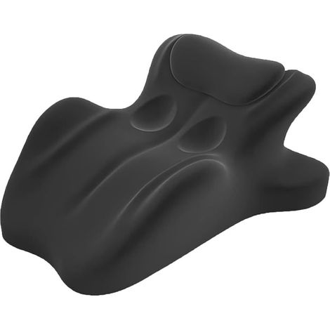 Oreiller Ergonomique Coin de Confort Cervical – Coussin ergonomique – mousse à mémoire de forme – soutien lombaire et jambes – pour lecture yoga repos – Noir (1/5)