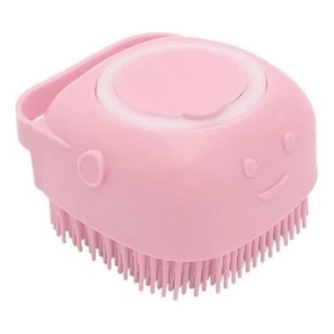 Brosse pour chien nettoyant pattes chien brosse chien brosse de bain chien lave pattes chien brosse pour laver les (Rose)-yd (1/4)