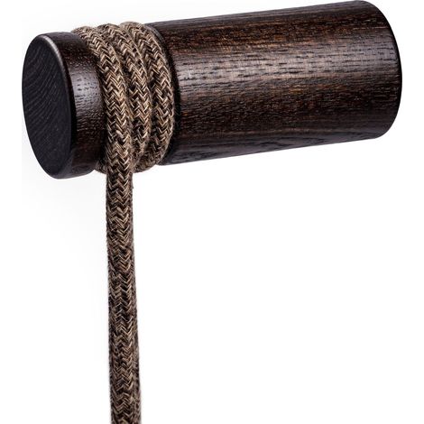 creative cables - Rolé, passacavo in legno, fissaggio a parete per lampada a sospensione