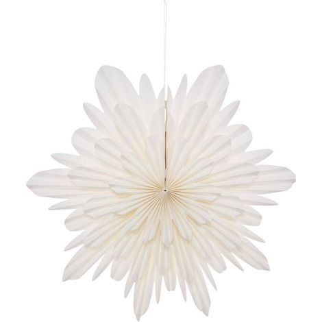 COLGADOR DE PAPEL FLORAL BLANCO 50CM - Atmosphera créateur d'intérieur (1/3)