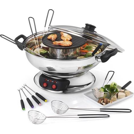 set fondue 1950w 6 tenedores - KCPFONDASIA - Kitchen Chef - (1/2)