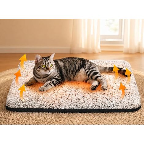 Cat Bed, Thermal Mat for Indoor Cats, 22 x 34 In