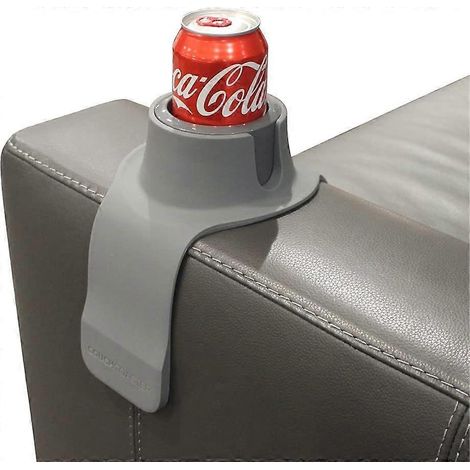 Le porte-gobelet ultime pour votre canapé, gris acier (1/4)