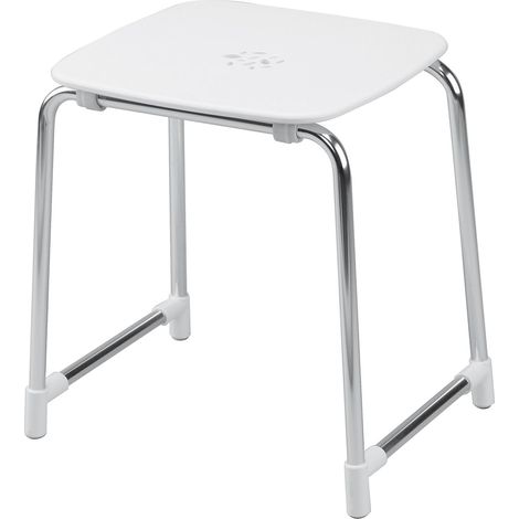 GEDY Prima classe sgabello da bagno bianco cromato codice prod: 000060722300000 (1/2)