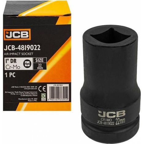 Bussole a impulsi JCB 1 pollice acciaio lucido 22 mm