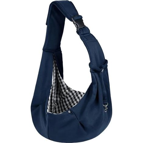 Sac de transport pour chien et chat, portage ventral pour petits chiens, poids max. 7,5 kg, bandoulière pour animaux (1/5)