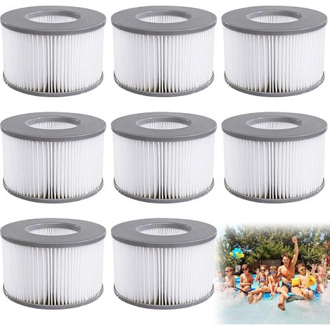 Filtre de rechange MSPA, 8 accessoires pour spa MSPA, cartouche filtrante de rechange pour spa, filtre à eau pour spas. (1/5)