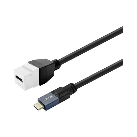 Cable USB-C Vivolink PROKEYUSBCFM1W macho/hembra de 1 m, blanco (1/2)