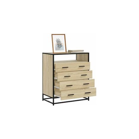 Commode chêne sonoma 70x41x70 bois d'ingénierie (1/5)